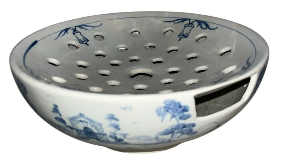 Deborah Sears - Isis Pottery Oxford - 9" Colander Flower Frog Strainer